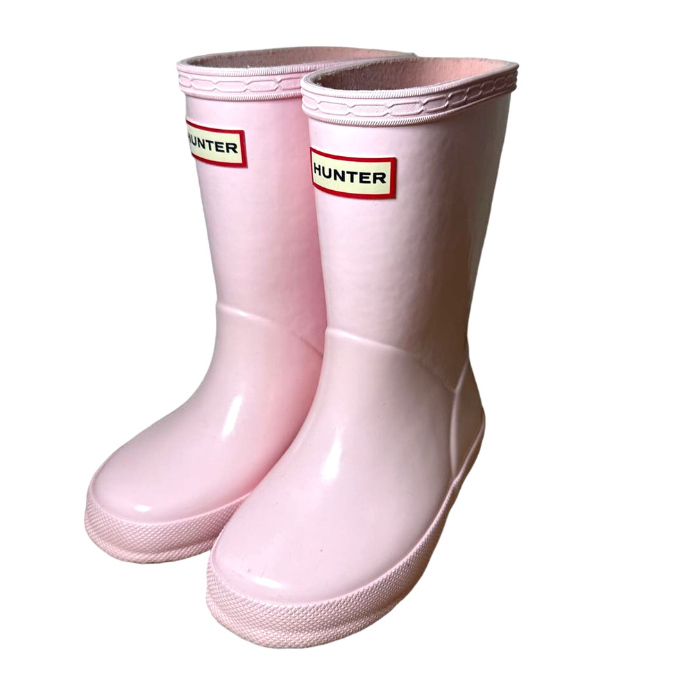 Hunter Pink Rain Boots Size Girl's 8